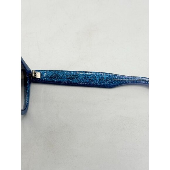 Glitz By Susan Lauter 1980\'s Blue Glitter Sunglasses Vintage NOS main image 4